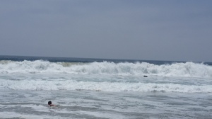 huge surf at Zuma beach